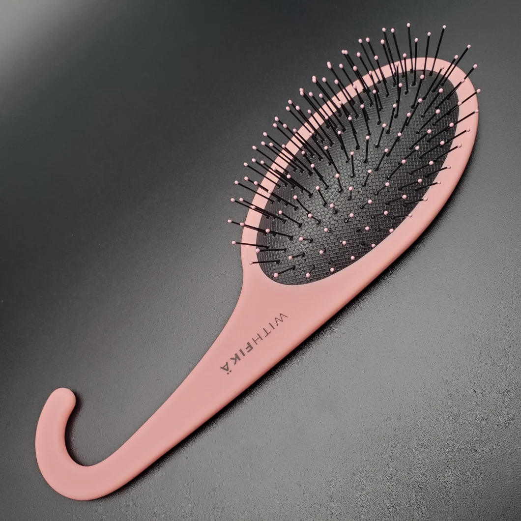 New Wet and Dry Hair Brush with Hook, Shower Detangler Hairbrush