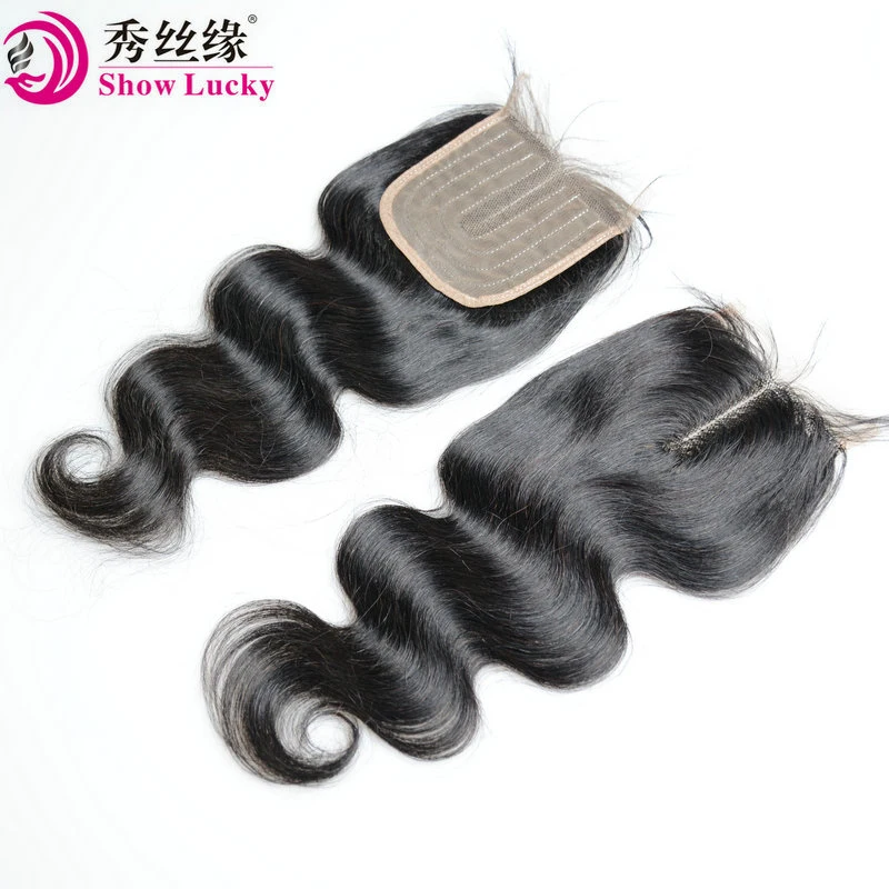 China Hair Supplier Cheap Hair Accessories 4*1 T Part Peruvian Hair Deep Wave Water Wave Loose Wave Lace Closure in Stock