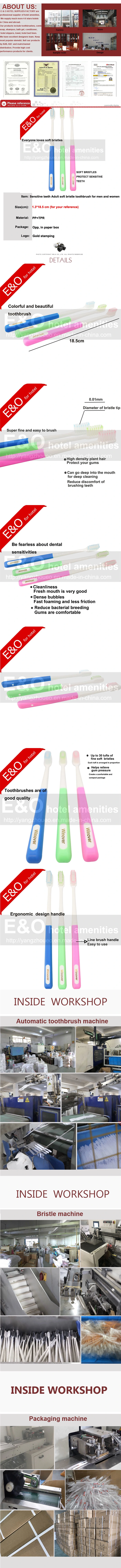 Sensitive Teeth Adult Soft Bristle Toothbrush for Men and Women