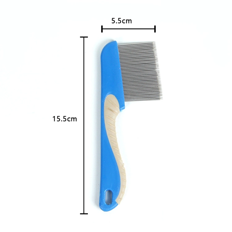 Pet Tear Stain Remover Dog Cat Stainless Steel Hair Grooming Plastic Lice Flea Hair Cleaner Comb
