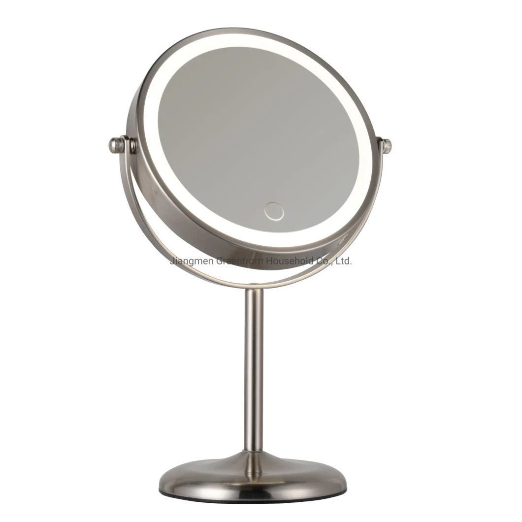 Rechargeable 7&prime;&prime; HD Double Sided Tabletop Vanity Mirror for Makeup