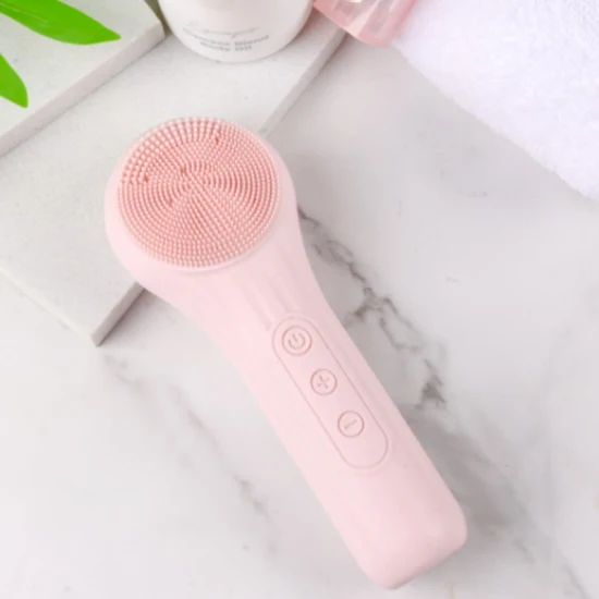 Cleansing Brush Men′s and Women′s Waterproof Facial Scrub Brush Rechargeable Facial Brush Suitable for Cleansing and Exfoliating Electric Facial Cleaning Brush
