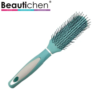 Beautichen Hair Brush Style Tools Plastic Handle Salon & Household 9 Rows Vented Hair Brush