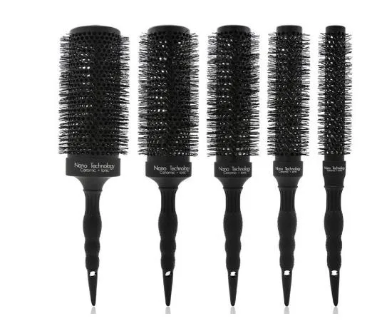 Long Barrel Salon Heat-Resistant Nano Technology Brush Round Ceramic Aluminium Hair Brush