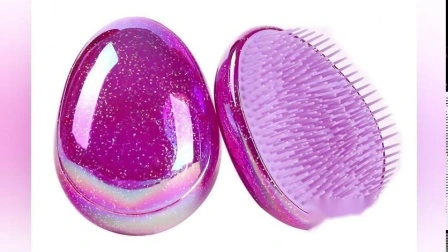 Hotsale Cute Travel Egg Shapeddetangling Hair Brush Detangle Free Brush for Wet or Dry