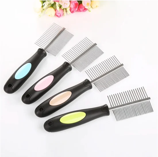 Double Head Pet Grooming Hair Comb for Cat and Dog