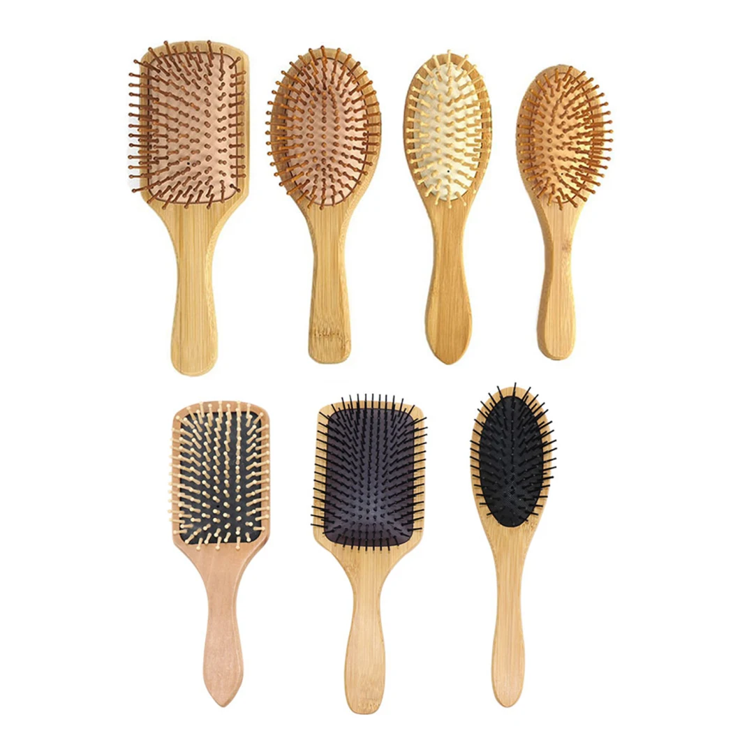 Eco-Friendly Bamboo Detangling Massage Wood Hair Comb Brush Airbag Comb