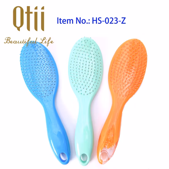 Curved Vent Professional Detangling Hair Brush with Nylon Bristle for Long Thick Curly Tangled Wet Dry Hair