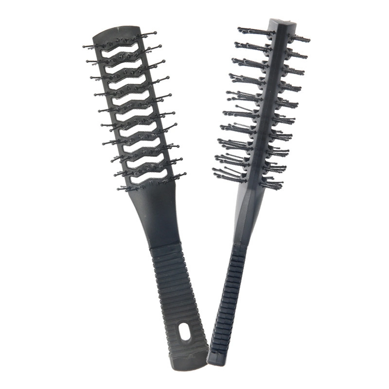 Hairdressing Hair Oil Head Brush Style Double-Sided Ribs Comb Men Back Hair Brush