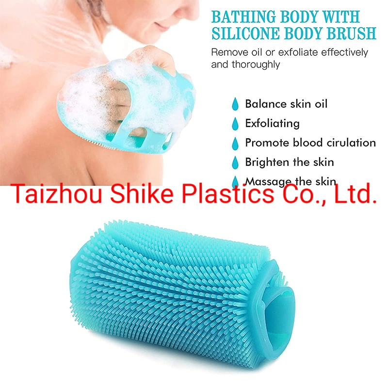 Made of 100% Food-Grade Silicone Material New with Hook Body Ball Scrubber Silicone Body Scrubber Belt Baby Bath Shower Brush Bath Brush