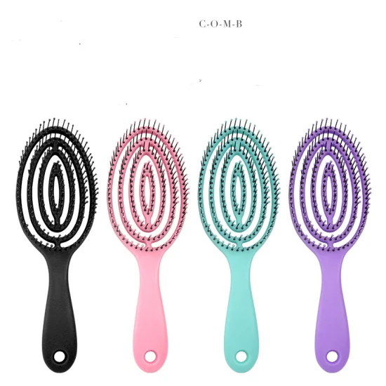 Curly Custom Logo Vented Detangling Biodegradable Hair Brush