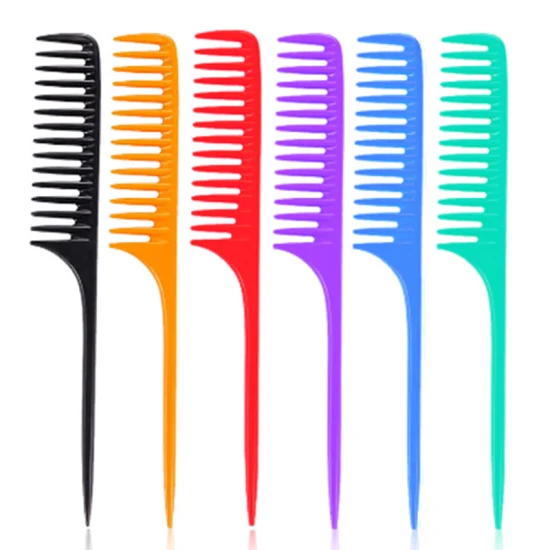 Wholesale Barber Custom Color Private Label Wide Tooth Hair Comb