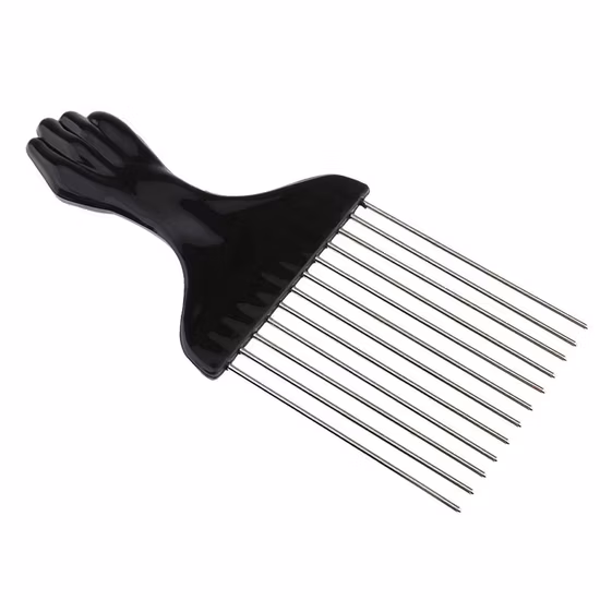 African Comb Professional Hair Brush with Logo Vent Detangling Nylon Bristle Extension Soft Material Wet and Dry Hair Comb