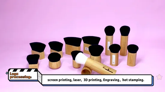 a-075gmatte Black Rose Gold Body Makeup Brushes Big Kabuki Brush