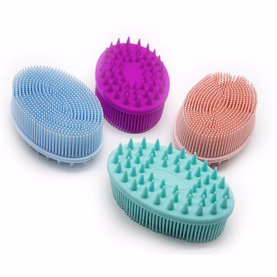 Wholesale Silicone Hair Bath Body Shower Massage Shampoo Brush