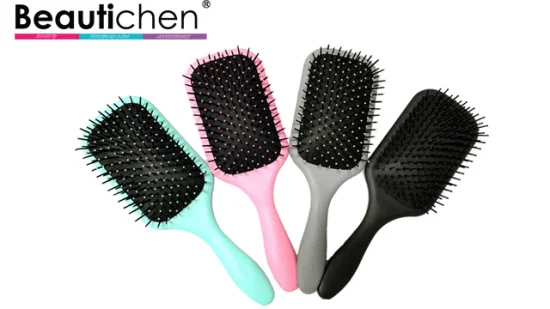 Beautichen Customized Hair Paddle Nylon Brush Helps Groom and Detangle All Types of Hair with Nylon-Tipped Bristles